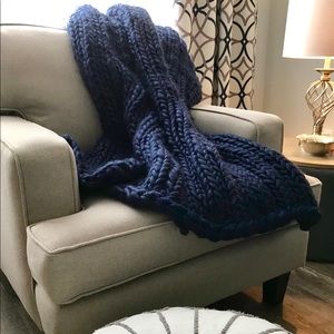 Chunky Knit Throw - hand made